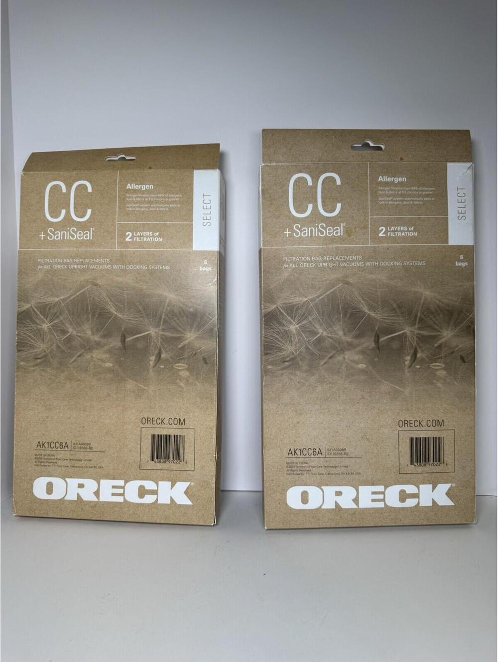 Lot Genuine Oreck CC SaniSeal Allergen Filtration Vacuum 10 Bags # AK1CC6A - Picture 2 of 2